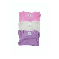 MYZİ STORE Kız Bebek 3 Adet%100 Pamuk Askılı Kolsuz Yazlık Çıtçıtlı Body Badi Zıbın Pembe_Sarı_Lila 9-12 Ay