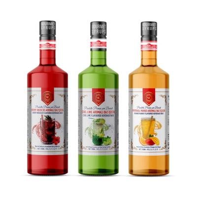 Nish Cool Lime, Berry Hibiskus, Portakal Mango Aromalı Baz İçecek 3 x 700 ML - Pet Şişe