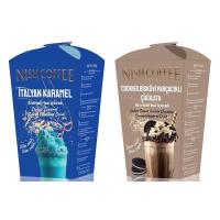 Nish İtalyan Karamel, Cookies Bisküvi Parçacıklı Çikolata Aromalı Toz İçecek 2’li Set (2X250 Gr)