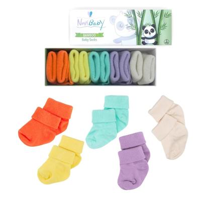 Novibaby 5'li Bambu Yenidoğan Bebek Çorap
