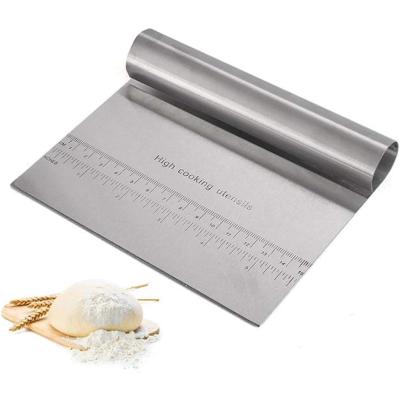 Orret Home Çelik Hamur Kesici,Metal Hamur Sıyrıcı,Pasta Sıyırma Aparatı,Hamur Dilimleyici,Pasta Ve Pastacılık İçin Çelik Şekillendirici Ve Hamur Porsiyonlayıcı