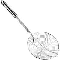 Orret Home Metal Saplı Güçlendirilmiş Gövdeli Tel Kevgir – Paslanmaz Çelik Süzgeç, Derin Süzek, Kızartma ve Haşlama İçin İdeal, Isıya Dayanıklı Mutfak Gereci (17 Cm)