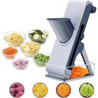 Orret Home Profesyonel Basmalı Rende Doğrayıcı – 3 Bıçaklı Paslanmaz Çelik Kesme, Mandolin Doğrama ve Rendeleme Aleti – Sebze, Meyve, Peynir, Salata ve Pratik Mutfak Kullanımı İçin Ergonomik Tasarım