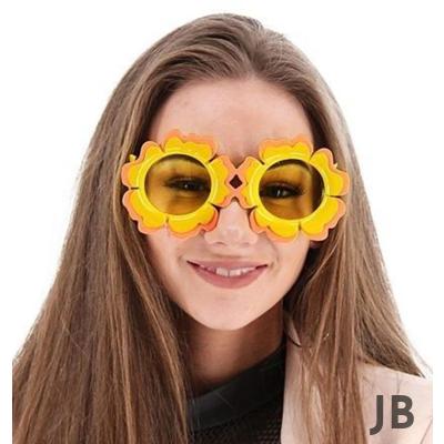 Papatya Şekilli Turuncu Sarı Renkli Hawaii Konsept Parti Gözlüğü 15x7 Cm