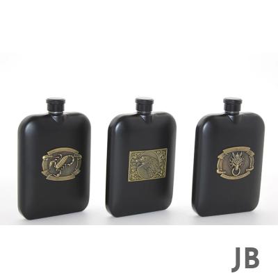 Paslanmaz Çelik Kabartmalı Tekli 6 Oz Matara Alk2666