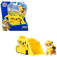 Paw Patrol, Rubble oyun figürlü inşaat aracı (sürdürülebilir temel araç/ana araç), 3 yaşından büyük çocuklar için oyuncak