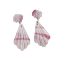 PEMBE KÜPE, DENİZ KABUĞU KÜPE, MODA TAKI, KADIN MÜCEVHER