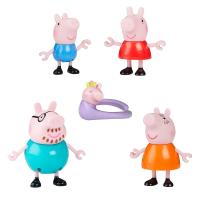 Peppa Pig Peppa'nın 5 Kişilik Ailesi ve Bebek Evie | El Ele Tutuşabilen Hareketli Figürler | 3 Yaş ve Üzeri Kız ve Erkek Çocuklar İçin Okul Öncesi Oyuncak