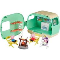 Peppa Pig Üç Küçük Domuzcuk Karavan Oyun Seti, 3 Figürlü, Evie Dahil, 3 Yaş ve Üzeri Kız ve Erkek Çocuklar için Okul Öncesi Oyuncaklar