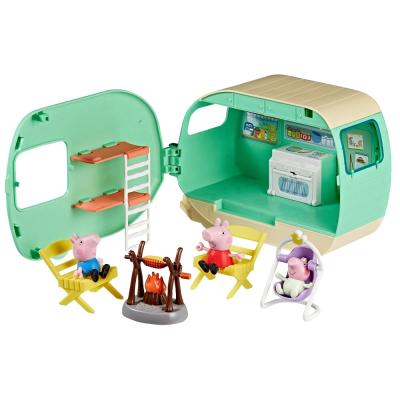 Peppa Pig Üç Küçük Domuzcuk Karavan Oyun Seti, 3 Figürlü, Evie Dahil, 3 Yaş ve Üzeri Kız ve Erkek Çocuklar için Okul Öncesi Oyuncaklar