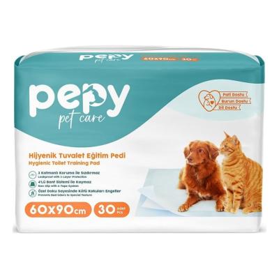PEPY Hijyenik Yapışkanlı Tuvalet Eğitim Pedi Köpek ve Kedi Çiş Pedi 30 Adet