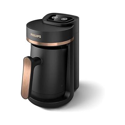 Philips 5000 Serisi Türk Kahvesi Makinesi, Közde Türk Kahvesi Pişirme Fonksiyonu, Kullanımı Kolay Dokunmatik Tuşlar Siyah & Bakır, HDA150/60
