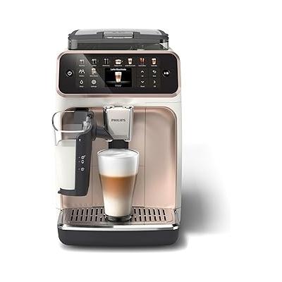 Philips 5500 Serisi LatteGo Tam Otomatik Espresso Makinesi 20 Sıcak ve Soğuk İçecek, Renkli Dokunmatik Ekran, Beyaz Roze Renk, QuickStart, SilentBrew Teknolojisi (EP5543/80)