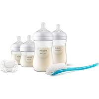 Philips Avent Natural Response Hoşgeldin Bebek Hediye Seti – 4 Biberon, Ultra Soft Emzik, Biberon Fırçası, Damlatmaz Emzik, Doğal Kavrama, Antikolik Valf, BPA İçermez, SCD838/11
