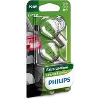 Philips P21W LongLife EcoVision Geri Vites Park Ampül Tek Duy, 12V, 2'li Paket Otomotiv Ampulü