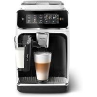 Philips Serisi 3300 Tam Otomatik Espresso Makinesi LatteGo Süt Sistemi ile, 6 Kahve Çeşidi, SilentBrew Teknolojisi, AquaClean Filtre – Beyaz & Parlak Siyah (EP3343/50)