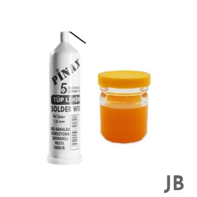Pinax Tüp Lehim Teli 25 Gr 1.2mm + Lehim Pastası - 40gr