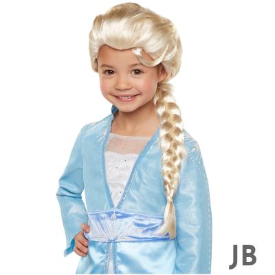 Platin Altın Dore Renk Karlar Ülkesi Elsa Frozen Peruğu Çocuk Boy