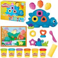 Play-Doh Şekiller ve Renkler Dino Başlangıç Seti | 2 Yaş ve Üzeri Çocuklar İçin Dokunsal ve Duyusal Oyun Seti | Dinozor Oyuncağı | 11 Aksesuar Dahil | Sanat ve El İşi Etkinlikleri
