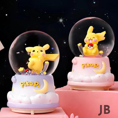 Pokemon İçi Dönmeli Üflemi Işıklı Müzikli Kar Küresi Büyük Boy Alk3116