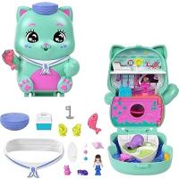 POLLY POCKET™ KEDİCİK YELKENDE™ Mikro Oyun Seti Polly Pocket Kedicik Yelkende mikro oyun seti, 1 mikro bebek ve evcil kediler, yiyecek ve stil aksesuarlarının yer aldığı seyahat oyuncağı JCR37