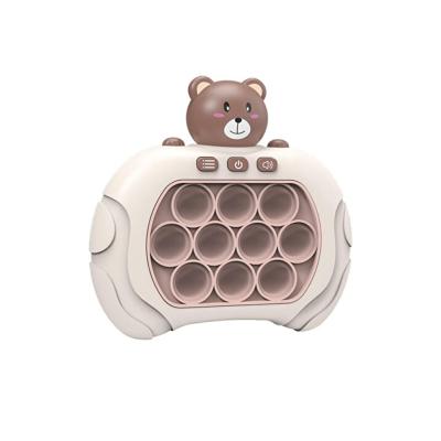 POP KONSOL Sesli Işıklı Pop It Oyuncak Elektronik Popit Sevimli Ayıcık Oyun Konsolu PB129801