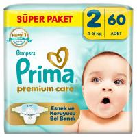 Prima Bebek Bezi Premium Care 2 Numara 60 Adet Ekonomik Paket