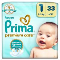 Prima Bebek Bezi Premium Care 1 Numara 33 Adet