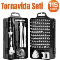 Profesyonel 115 Parça Tornavida Seti Telefon Tablet Elektronik Ürün Tamir Bakım Tornavida Seti