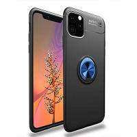 PSR Aksesuar iPhone 11 Serisi Uyumlu Ravel Silikon Kılıf, iPhone Telefon Kapak (Siyah-Mavi, iPhone 11 Pro Max)