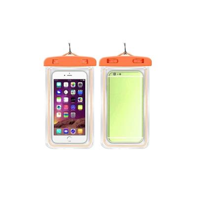 PSR aksesuar NoColor-5df8fb6d Su Geçirmez Waterproof Turuncu Telefon Kılıfı Deniz Havuz Altı Için Askı ile uyumlu