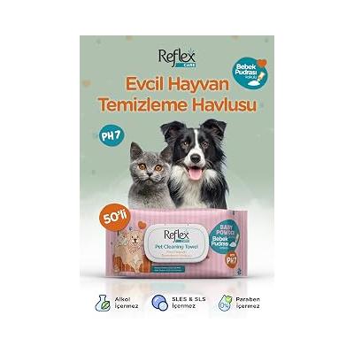 Reflex Care Evcil Hayvanlar İçin Çok Amaçlı Hijyenik Temizleme Havlusu 50’li