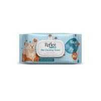 Reflex Care Evcil Hayvanlar için Çok Amaçlı Hijyenik Temizleme Mendili, Alaçatı Ice Kokulu 50'li