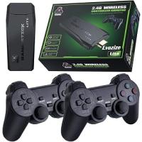 Retro konsol, retro oyun konsolu, 3500 oyunlu, video oyunları için konsol, 2 x 2,4 G Bluetooth kontrollü, 32 GB HDMI 4K oyun konsolu, USB kablosuz oyun çubuğu tak ve çalıştır (3500)