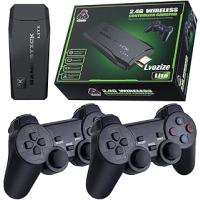 Retro konsol, retro oyun konsolu, 3500 oyunlu, video oyunları için konsol, 2 x 2,4 G Bluetooth kontrollü, 32 GB HDMI 4K oyun konsolu, USB kablosuz oyun çubuğu tak ve çalıştır (3500)