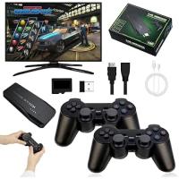 Retro Video Oyun Konsolu, 20.000+ Klasik Oyun Konsolu, 64G 4K HDMI Çıkışı Game Stick, İki Kablosuz Oyun Konsolu 2.4G Tak ve Çalıştır TV Çubuğu Taşınabilir Konsol Retro