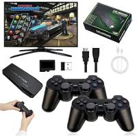 Retro Video Oyun Konsolu, 20.000+ Klasik Oyun Konsolu, 64G 4K HDMI Çıkışı Game Stick, İki Kablosuz Oyun Konsolu 2.4G Tak ve Çalıştır TV Çubuğu Taşınabilir Konsol Retro