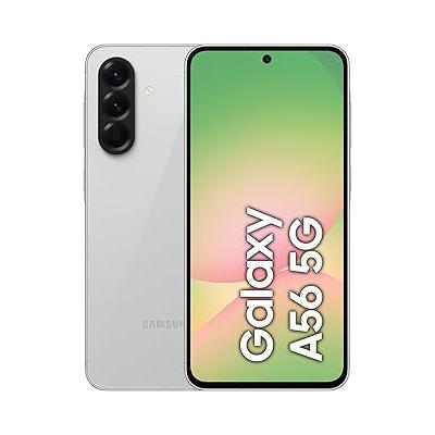 Samsung Galaxy A56 5G, Android Akıllı Telefon, 256GB Depolama, 8GB RAM, Gri, 6x İşletim Sistemi Yükseltmesi, Büyük Ekran, Uzun Pil Ömrü, 8GB + 256GB