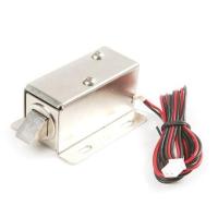 SANEC 12V DC 0.6A 7.5W Solenoid (Elektronik Kapı Kilidi için Düz Kilit)