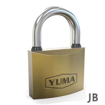 Sarı Kaplama Döküm Kısa Asma Kilit 50mm