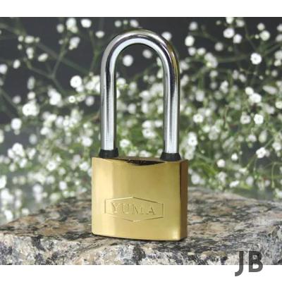 Sarı Kaplama Döküm Uzun Asma Kilit 50mm