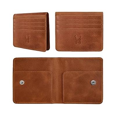 Sazara – Hakiki Deri Süper İnce Minimalist Cüzdan, Modern Tasarım, Gündelik Kullanım, Slim Kartlık