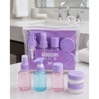 Şeffaf Seyahat Dolum Şişesi Seti 5 Parça Kozmetik Organizer