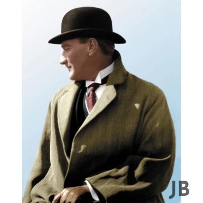 Siyah Renk Atatürk Şapkası