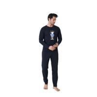 Siyah Uzun Kollu Pijama Takımı, erkekuzunkol