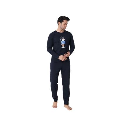Siyah Uzun Kollu Pijama Takımı, erkekuzunkol