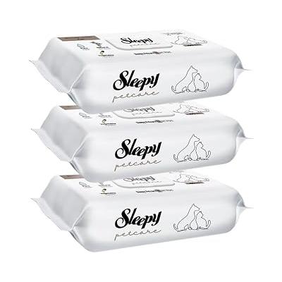 Sleepy Petcare Evcil Hayvan Islak Havlusu 60 Yaprak 3 Paket Kedi Köpek Pati Sevimli Dostlar