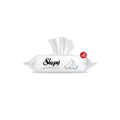 Sleepy Petcare Evcil Hayvan Islak Havlusu 6X60(360 Yaprak)
