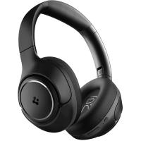 Spigen Audio Kulak Üstü P10 Bluetooth Kablosuz Kulaklık - ANC Pro Aktif Gürültü Engelleme & 40mm Titanyum Sürücü & 60 Saat & ENC 5 Mikrofon & Şeffaf & Gaming Mod Black - ASD09691