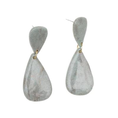 SU YEŞİLİ KÜPE, KADIN MÜCEVHER, KADIN KÜPE, POLİMERKİL KÜPE, MODA TAKI
